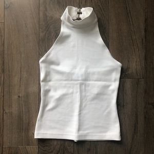 Bebe Mock Neck halter top